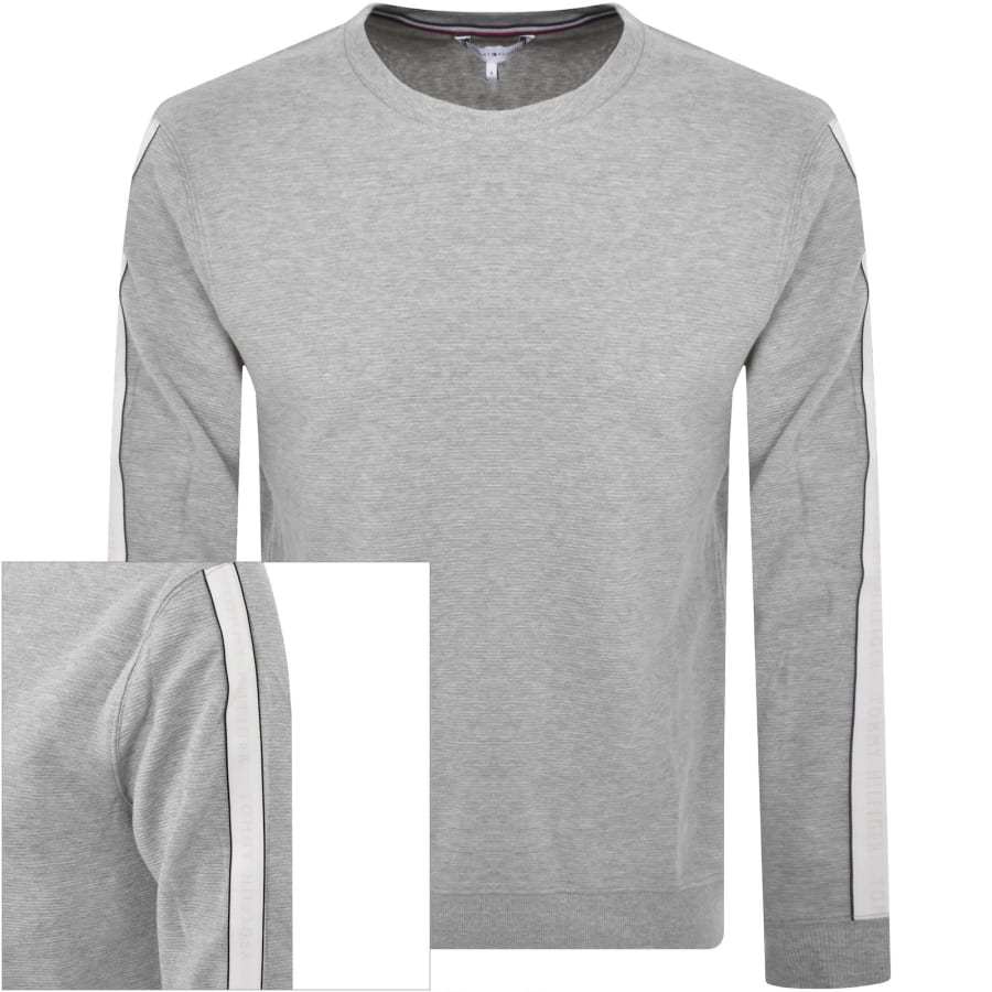 Mens grey tommy hilfiger sweatshirt top